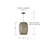 Capital Lighting Delphine 1 Light 12" Pendant, Grecian Luster