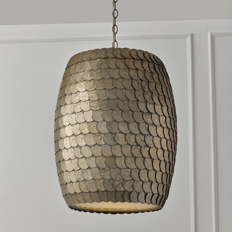 Capital Lighting Delphine 1 Light 15" Pendant, Grecian Luster