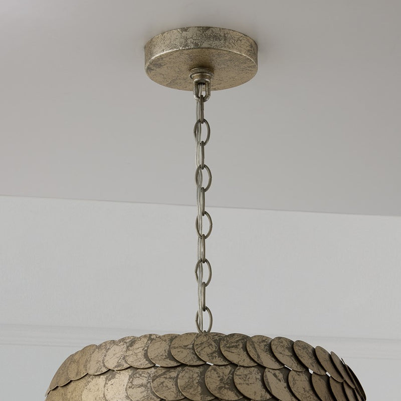 Capital Lighting Delphine 1 Light 15" Pendant, Grecian Luster