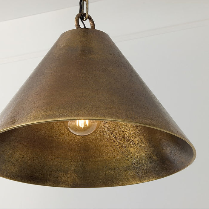 Capital Lighting Casa 1 Light Pendant, Oxidized Brass