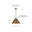 Capital Lighting Casa 1 Light Pendant, Oxidized Brass