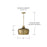 Capital Lighting Myriah 1 Light 12" Pendant, Tibetan Hammered Brass