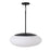 Capital Lighting Soren 1 Light Pendant, Matte Black/Soft White Glass