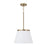Homeplace Lighting Drake 1 Light Pendant, Aged Brass/Soft White Glass - 361011AD