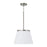 Homeplace Lighting Drake 1Lt Pendant, Brushed Nickel/Soft White Glass - 361011BN