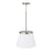 Homeplace Lighting Drake 1Lt Pendant, Brushed Nickel/Soft White Glass
