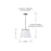 Homeplace Lighting Drake 1Lt Pendant, Brushed Nickel/Soft White Glass