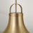 Capital Lighting Arlo 1 Light Pendant, Aged Brass/Soft White Glass