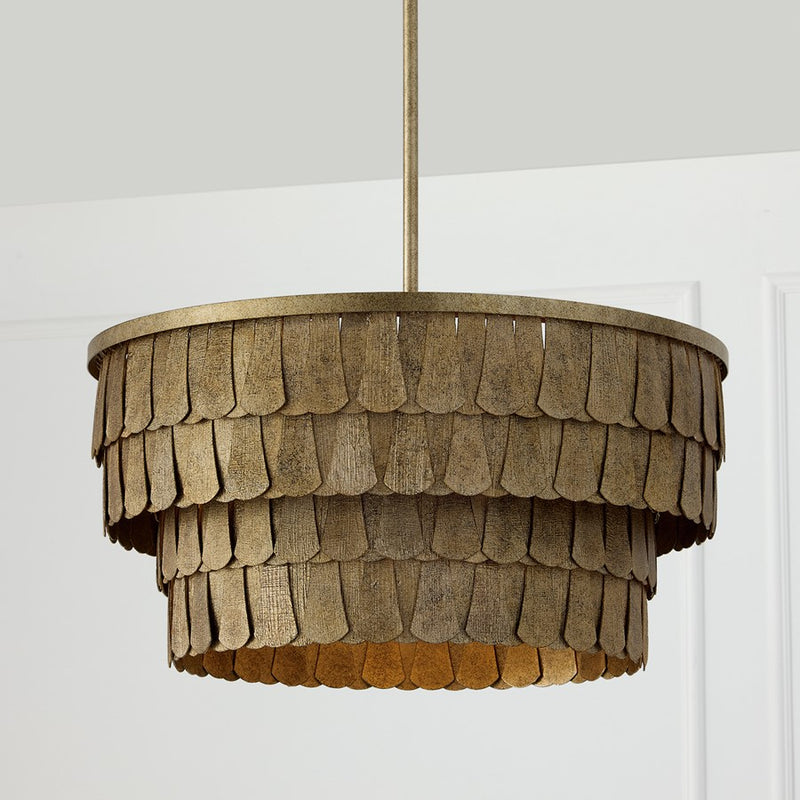 Capital Lighting Arden 4 Light Pendant, Ancestral Gold