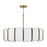 Capital Lighting Marcell 16Lt Pendant, Aged Brass/White Milk Glass - 361801AD