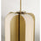 Capital Lighting Marcell 4 Light Pendant, Aged Brass/White Milk Glass