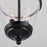 Capital Lighting Stanton 2-Light Foyer, Matte Black/Clear Seeded