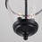 Capital Lighting Stanton 2-Light Foyer, Matte Black/Clear Seeded