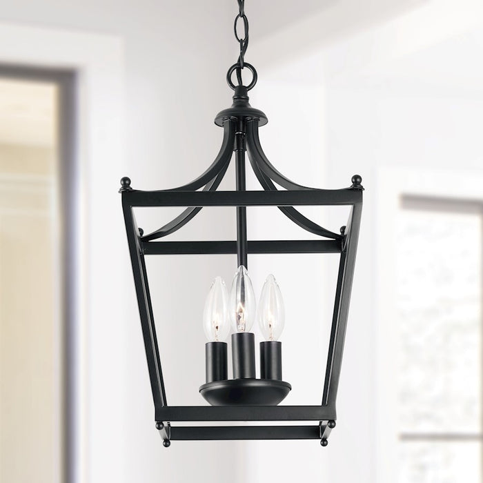 Capital Lighting Stanton 3-Light Foyer, Matte Black
