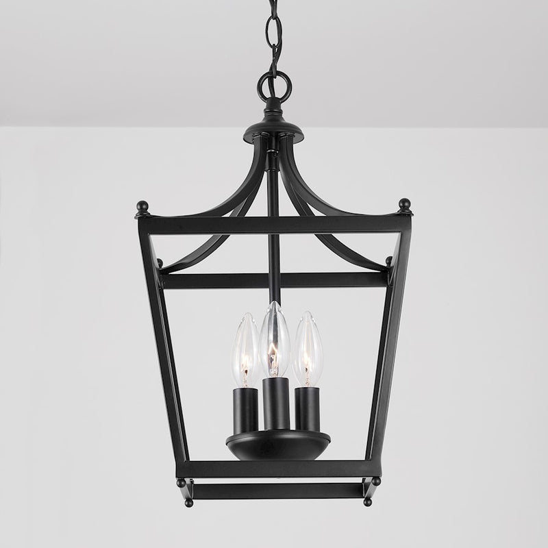 Capital Lighting Stanton 3-Light Foyer, Matte Black