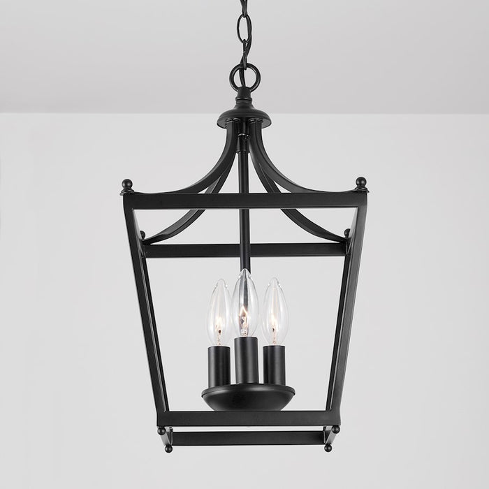 Capital Lighting Stanton 3-Light Foyer, Matte Black