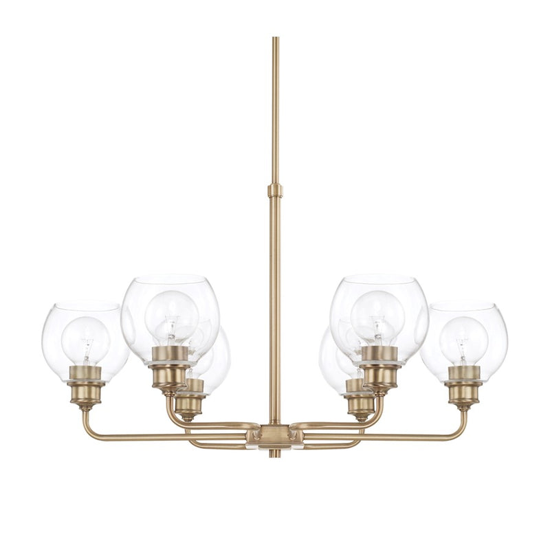 Capital Lighting Mid-Century 6 Light Chandelier