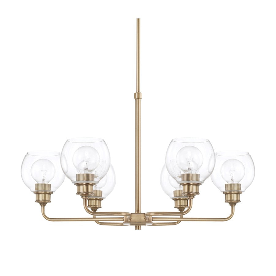 Capital Lighting Mid-Century 6 Light Chandelier