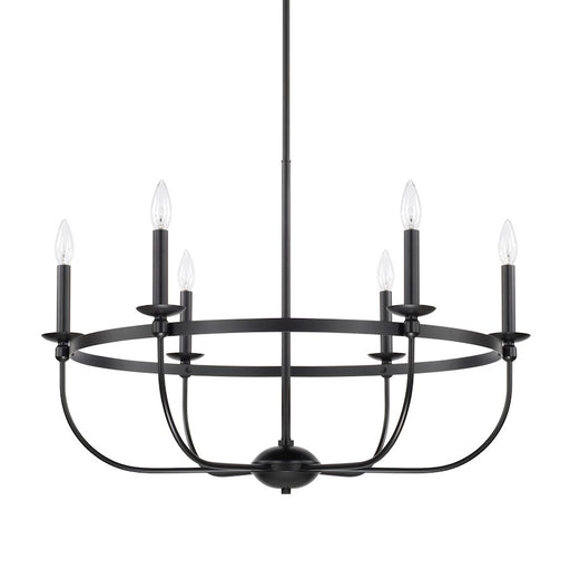 Capital Lighting Rylann Chandelier, Matte Black