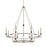 Capital Lighting Tux 12 Light Chandelier, Black Tie