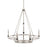 Capital Lighting Tux 8 Light Chandelier, Black Tie