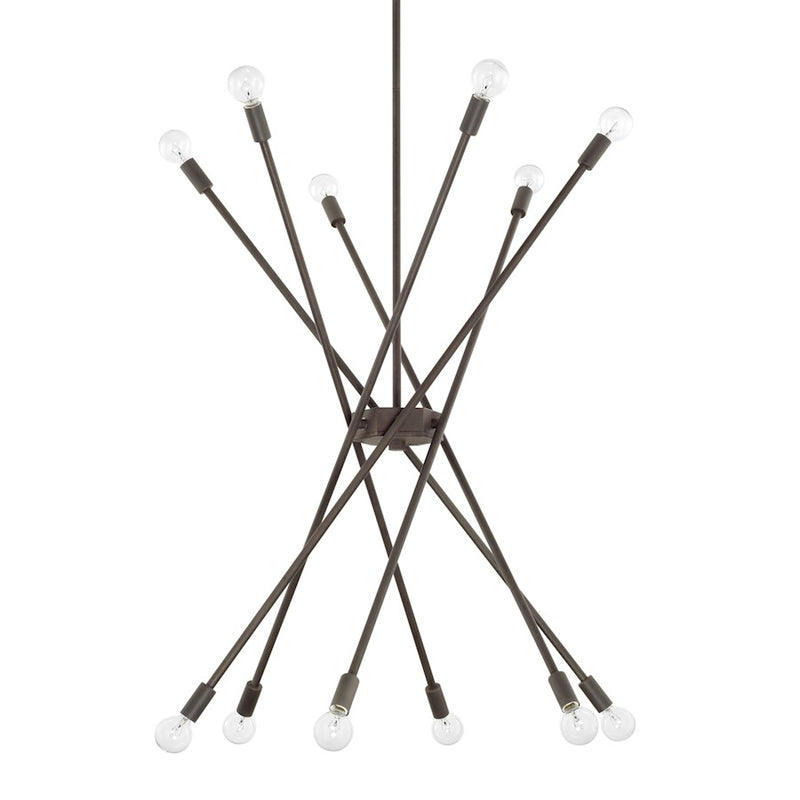 Capital Lighting 12 Light Chandelier, Nordic Grey