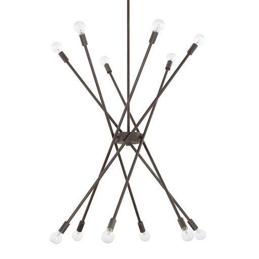 Capital Lighting 12 Light Chandelier, Nordic Grey
