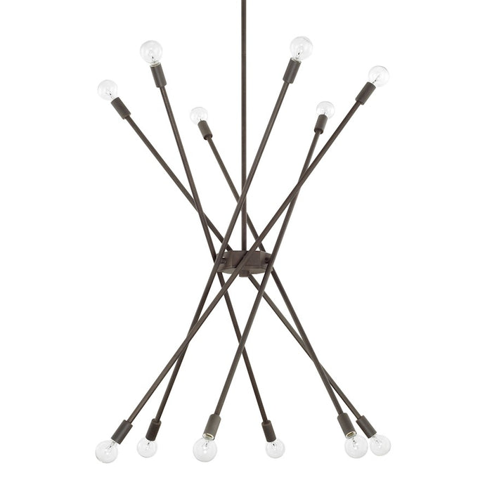 Capital Lighting 12 Light Chandelier, Nordic Grey
