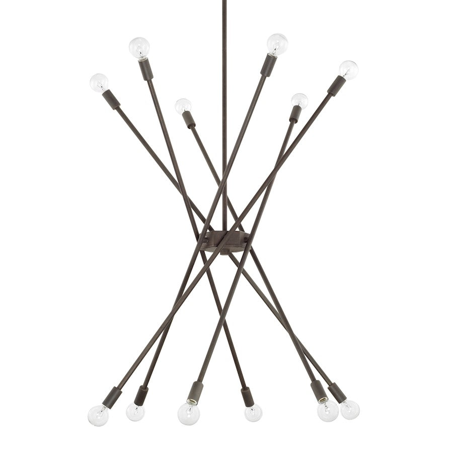 Capital Lighting 12 Light Chandelier, Nordic Grey