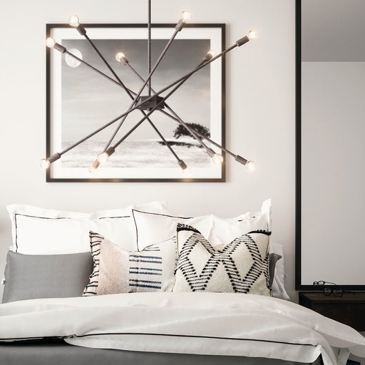 Capital Lighting 12 Light Chandelier, Nordic Grey