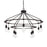 Capital Lighting 10 Light Chandelier, Black Iron