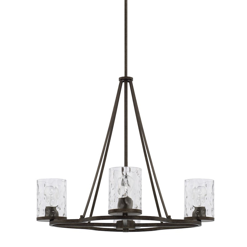HomePlace by Capital Lighting Collier 4 Light Chandelier, Urban Brown