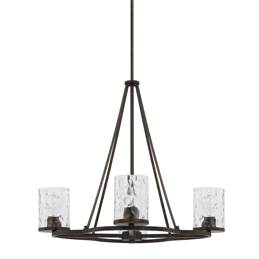 HomePlace by Capital Lighting Collier 4 Light Chandelier, Urban Brown