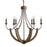 Capital Lighting Tybee 6 Light Chandelier, Nordic Grey