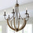 Capital Lighting Tybee 6 Light Chandelier, Nordic Grey