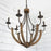 Capital Lighting Tybee 6 Light Chandelier, Nordic Grey