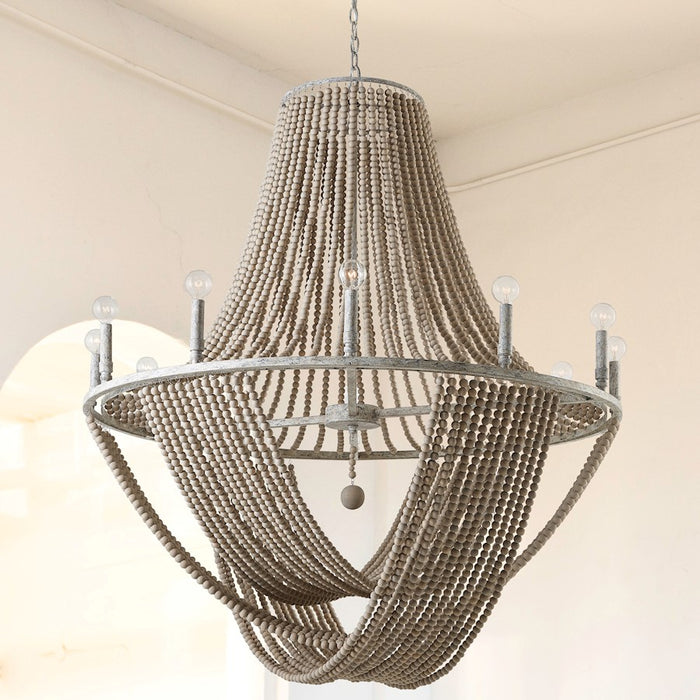 Capital Lighting Kayla 12 Light Chandelier, Mystic Sand