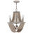 Capital Lighting Kayla 4 Light Chandelier, Mystic Sand