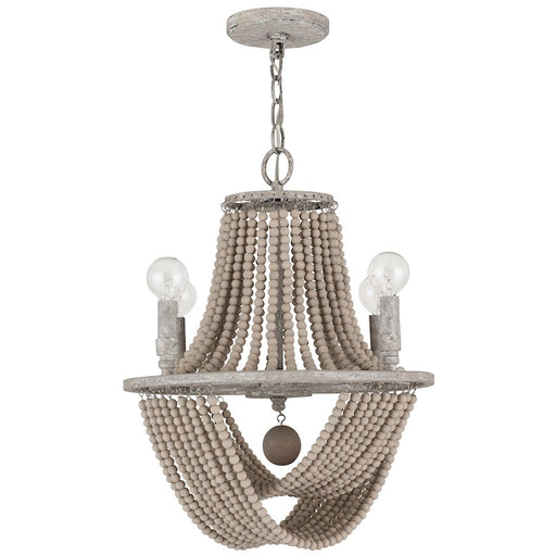 Capital Lighting Kayla 4 Light Chandelier, Mystic Sand
