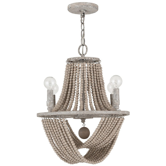 Capital Lighting Kayla 4 Light Chandelier, Mystic Sand