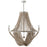 Capital Lighting Kayla 6 Light Chandelier, Mystic Sand