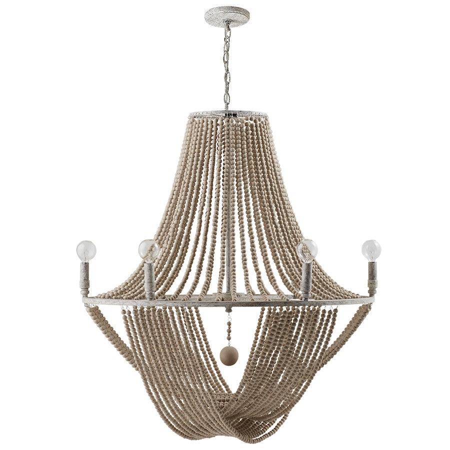 Capital Lighting Kayla 6 Light Chandelier, Mystic Sand
