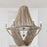 Capital Lighting Kayla 6 Light Chandelier, Mystic Sand