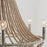 Capital Lighting Kayla 6 Light Chandelier, Mystic Sand