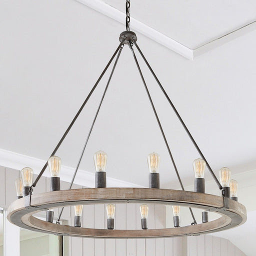 Capital Lighting 16 Light Chandelier, Urban Wash