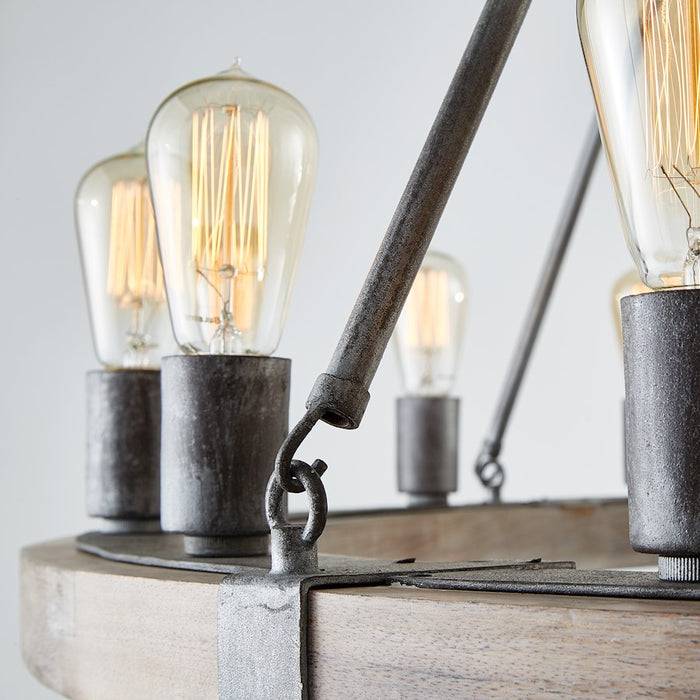 Capital Lighting 16 Light Chandelier, Urban Wash