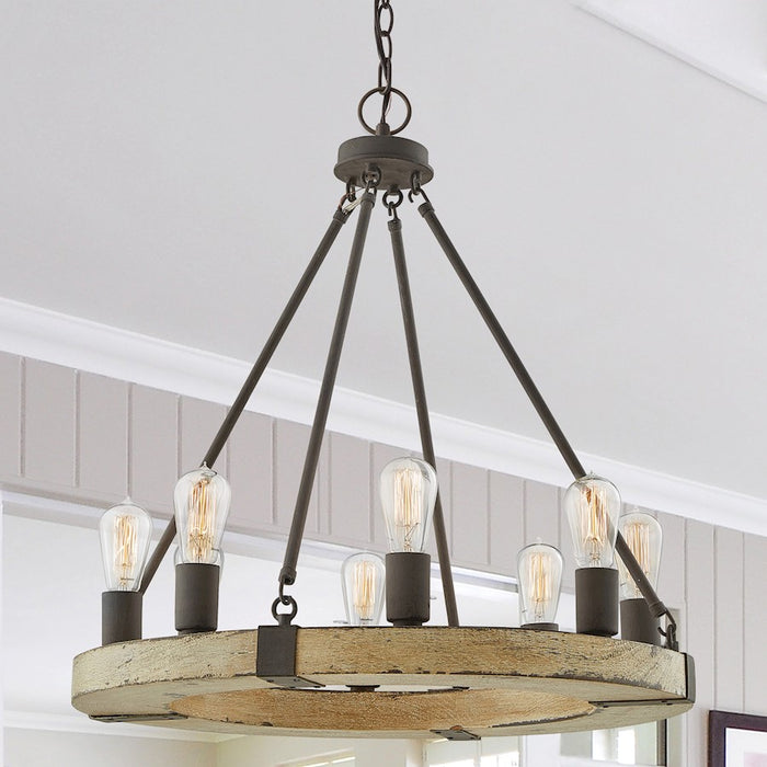 Capital Lighting 8 Light Chandelier, Sea Salt