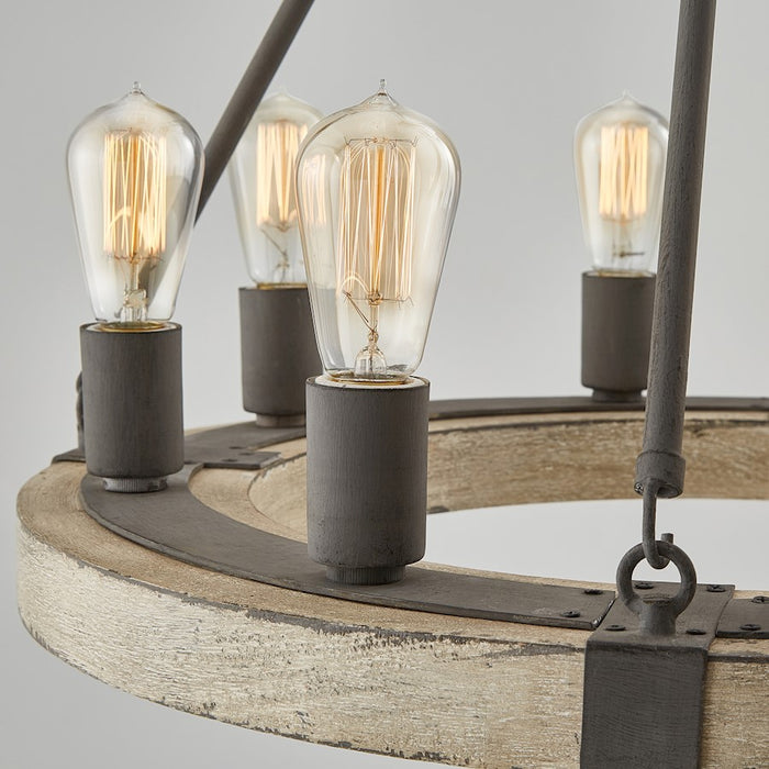 Capital Lighting 8 Light Chandelier, Sea Salt