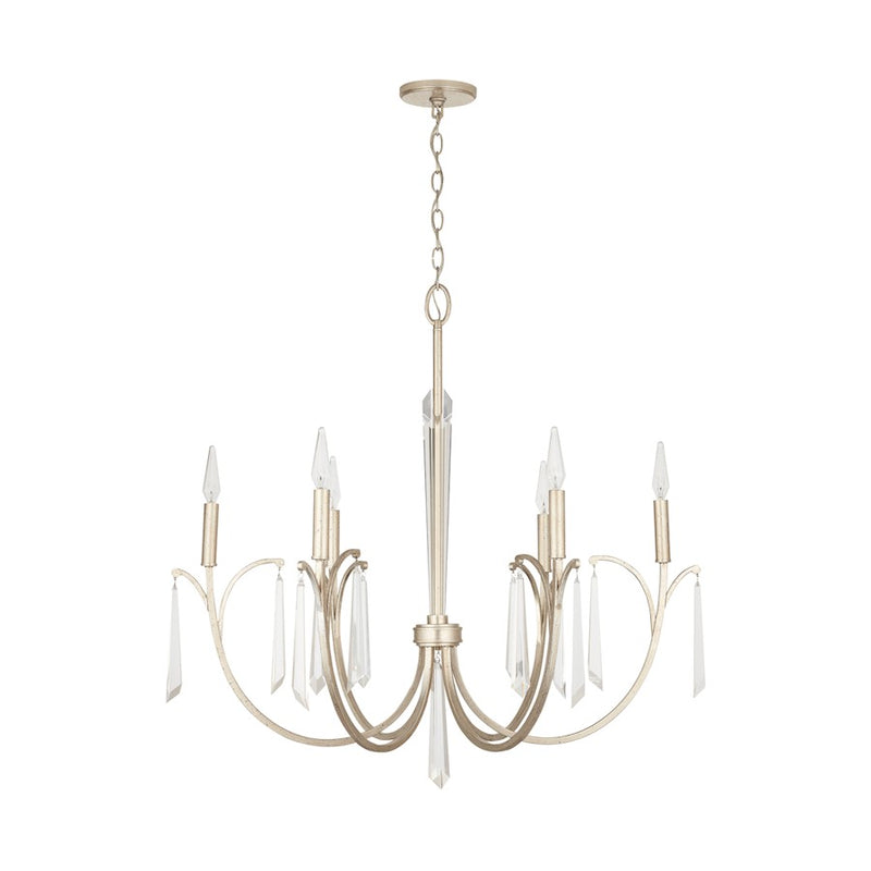 Capital Lighting Gwyneth Chandelier, Winter Gold