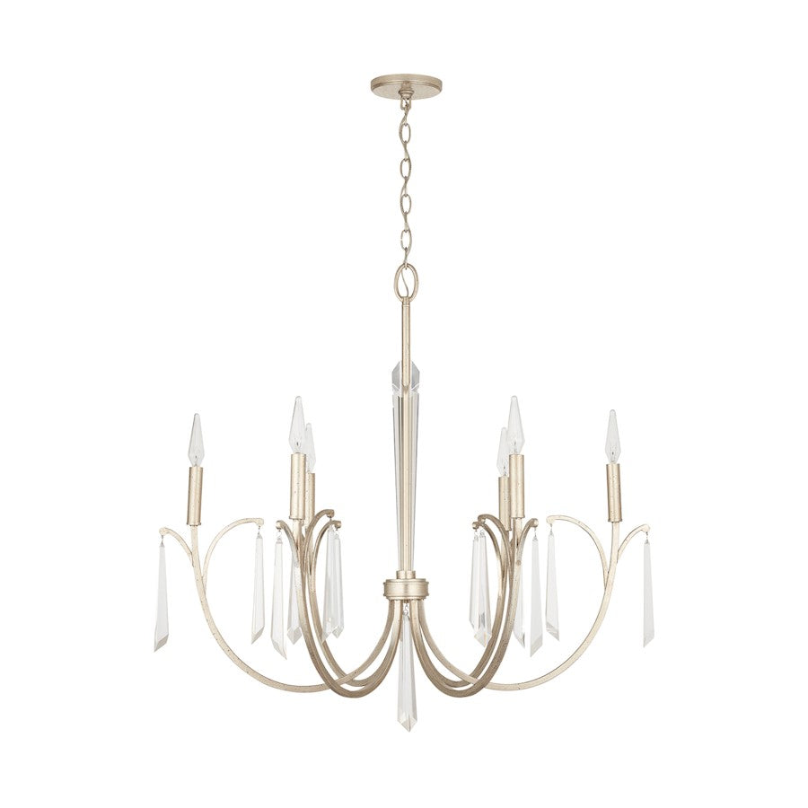Capital Lighting Gwyneth Chandelier, Winter Gold